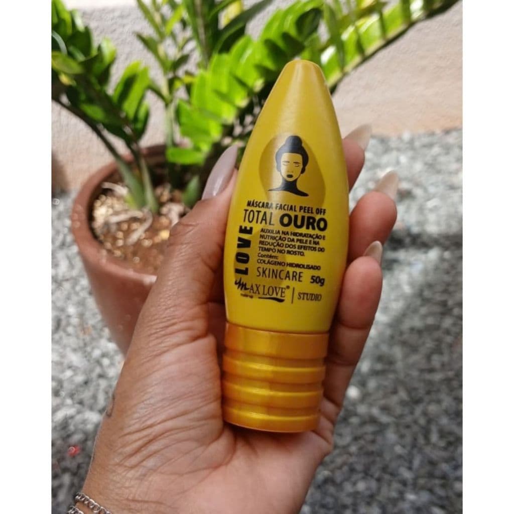 Máscara Peel Off Total Ouro Max Love – Limpeza Facial e Renovação da Pele