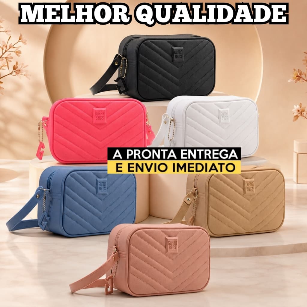 Bolsa Feminina Pequena Transversal Estilo Blogueira Alça Regulável Casual Elegante