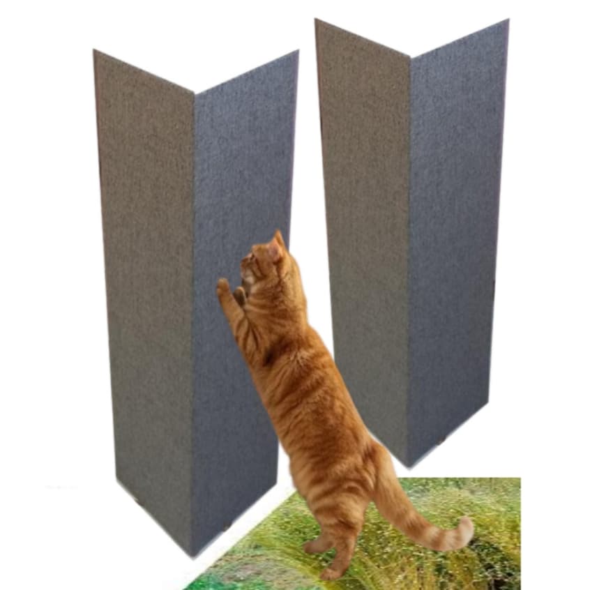 kit 2 Arranhador Protetor Gato p/ Sofá Grande 65cm altura com revestimento Natural de Fibra Linho