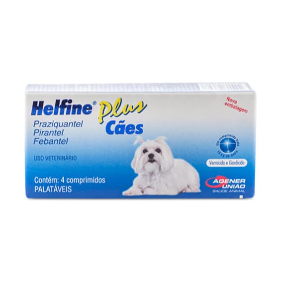 Helfine Plus Cães 4 Comprimidos