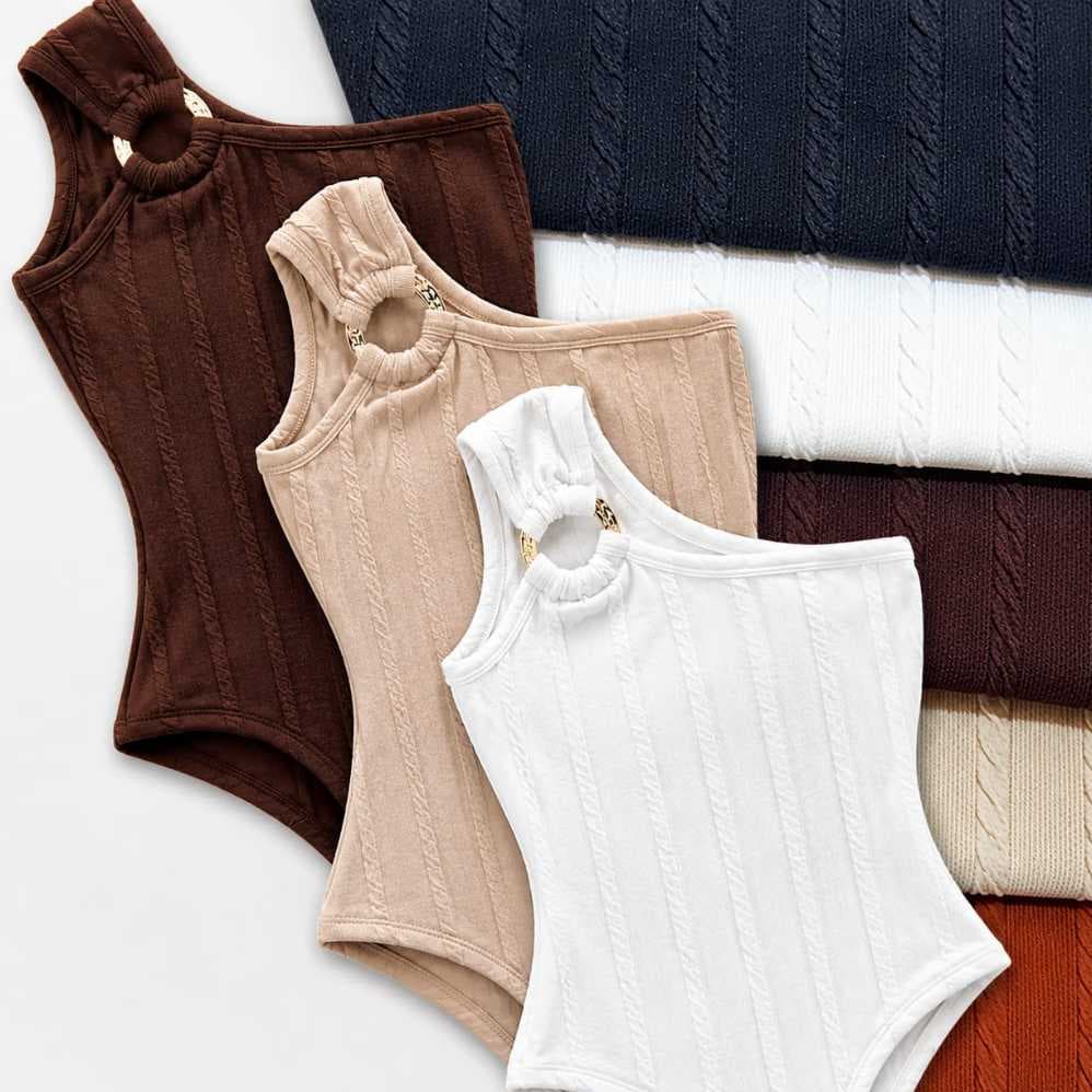 Body Feminino Mula Manga Com Bojo - Argolha Dourada Moda Verao Elegante, Luxo .Com Alta Elasticidade
