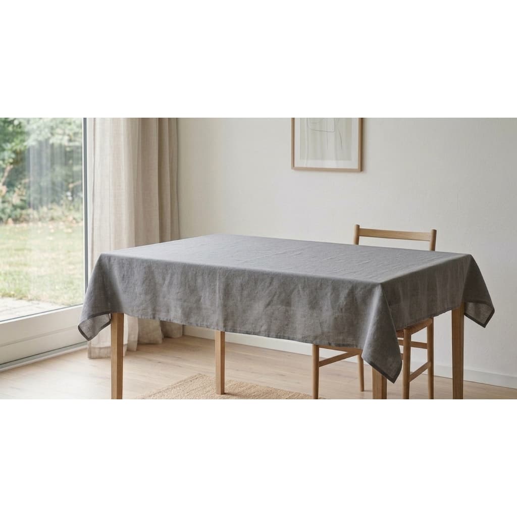 TOALHA DE MESA ELEGANTE EM TECIDO OXFORD LISA