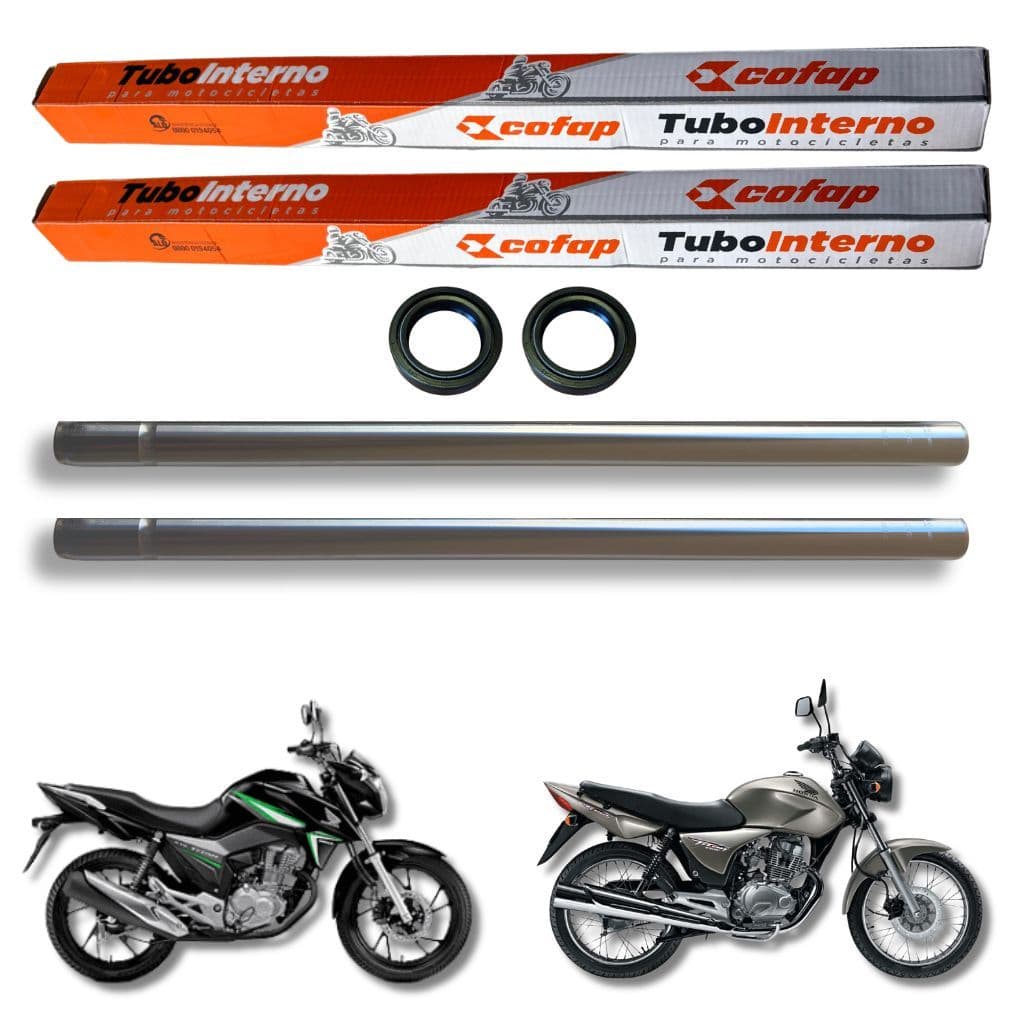 Par Bengala Tubo Cilindro Interno Honda Titan Fan Start 150 2004 à 2014 Original COFAP