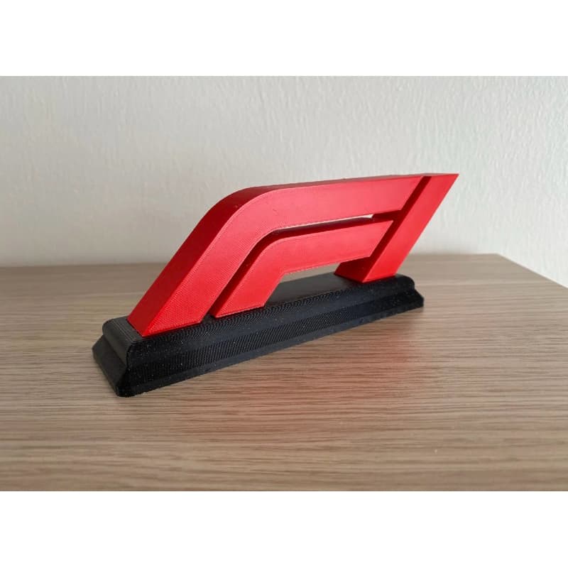 Logo Decorativo Fórmula 1 em 3D – Design Detalhado para Fãs de Corrida