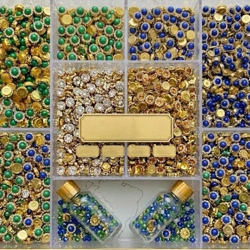 100 Pedraria kit copa Apliques  Luxo Para Laços Decoraçao Laceiras Lembrancinhas Artesanatos jogos da seleção