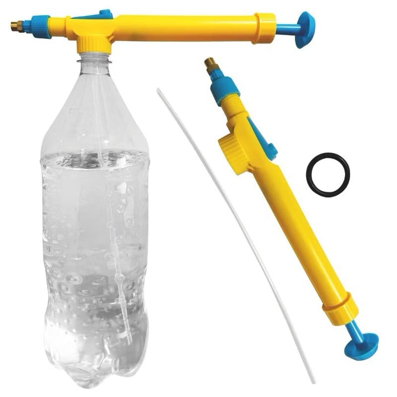 Pulverizador de Pressão para Garrafa PET | Borrifador Manual para Plantas, Jardim, Limpeza e Lavagem