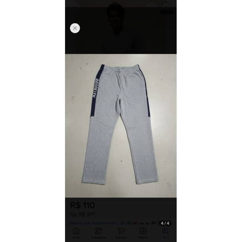 calça moletom masculina flanelada