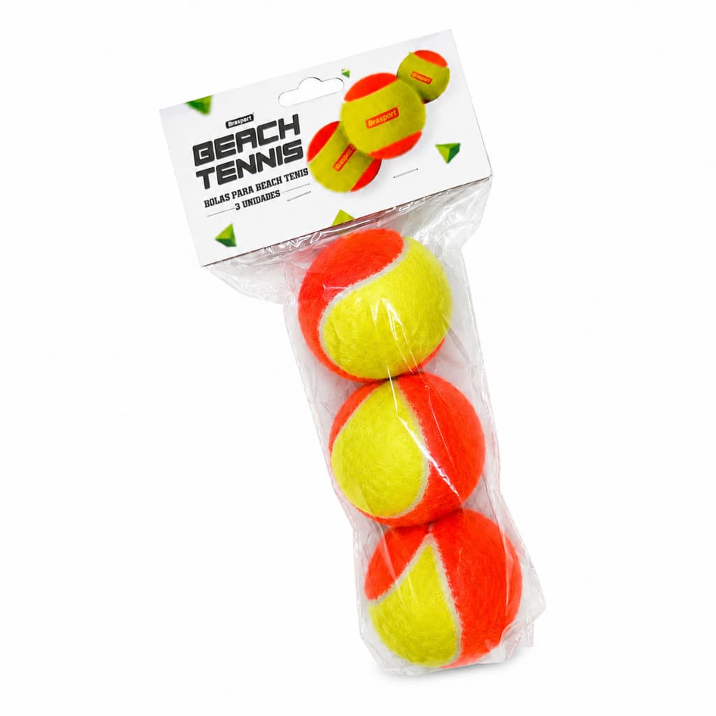 Kit 3 Bolinhas Beach Tennis Profissional Treino Tenis de Praia