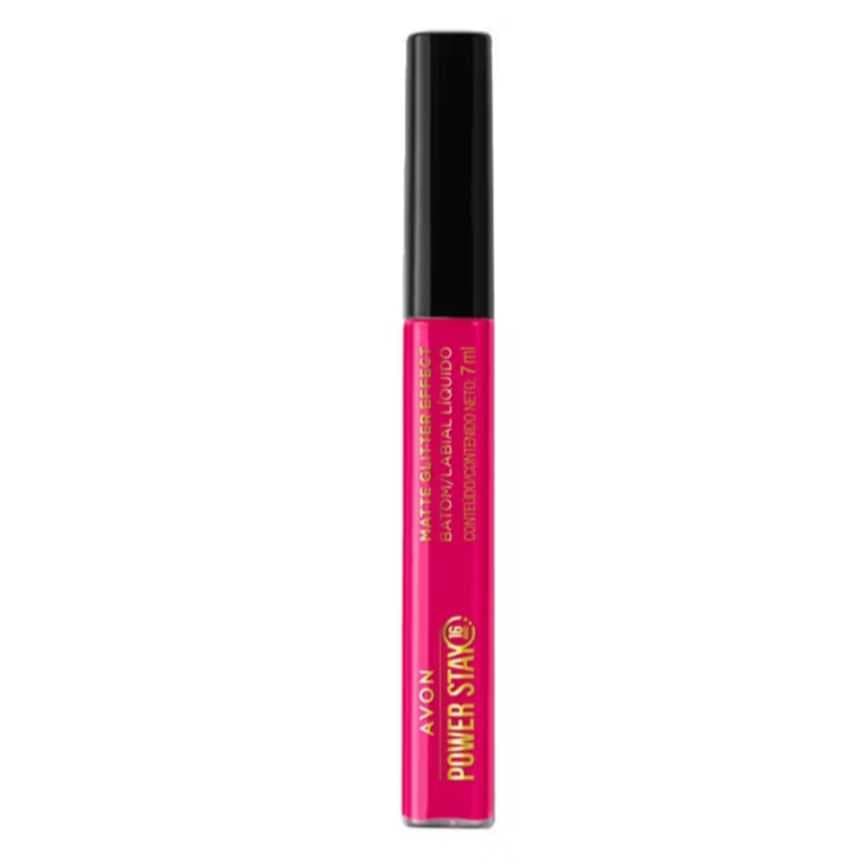 AVON BATOM POWER STAY  16 HORAS MAGENTA RELUZENTE  ORIGINAL