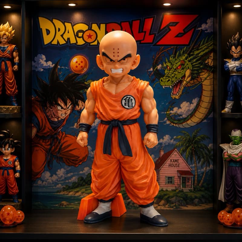 Action Figure Kuririn 18Cm Dragon Ball Z Saga Andróides Banpresto
