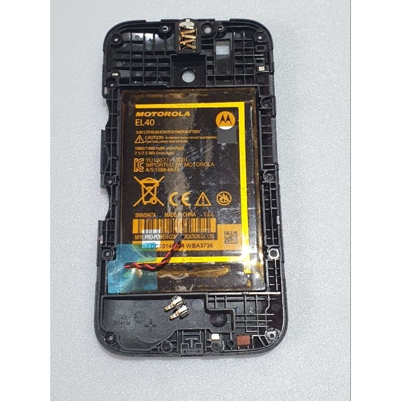 Carcaça Tampa Traseira Interna Moto E1 XT1021