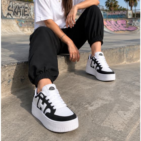 Tênis Plataforma Casual Feminino - H, Moda Confortável e Estiloso