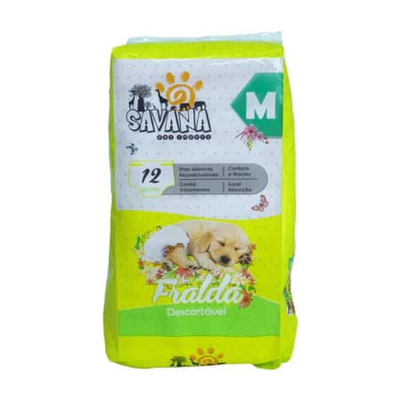 Fralda para Cachorro Descartável Savana M
