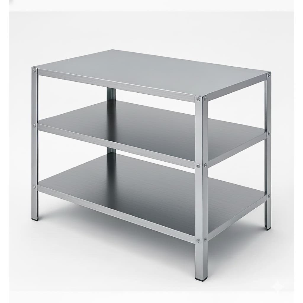 Mesa Aço Galvanizado Industrial 90x30 Bancada Reforçada Multiuso
