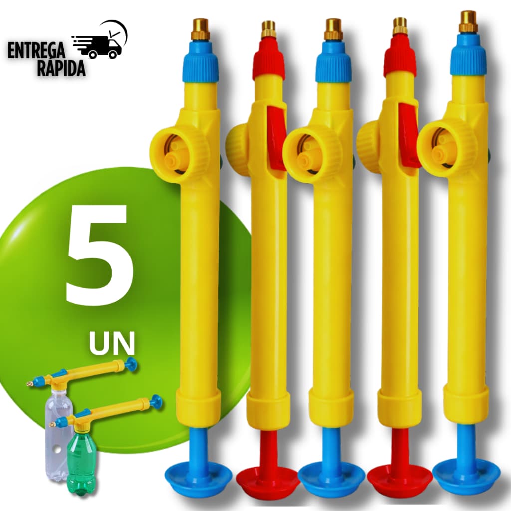 Pulverizador Manual Para Garrafa PET Borrifador Jardim Horta Plantas Lavagem Limpeza Ajustável