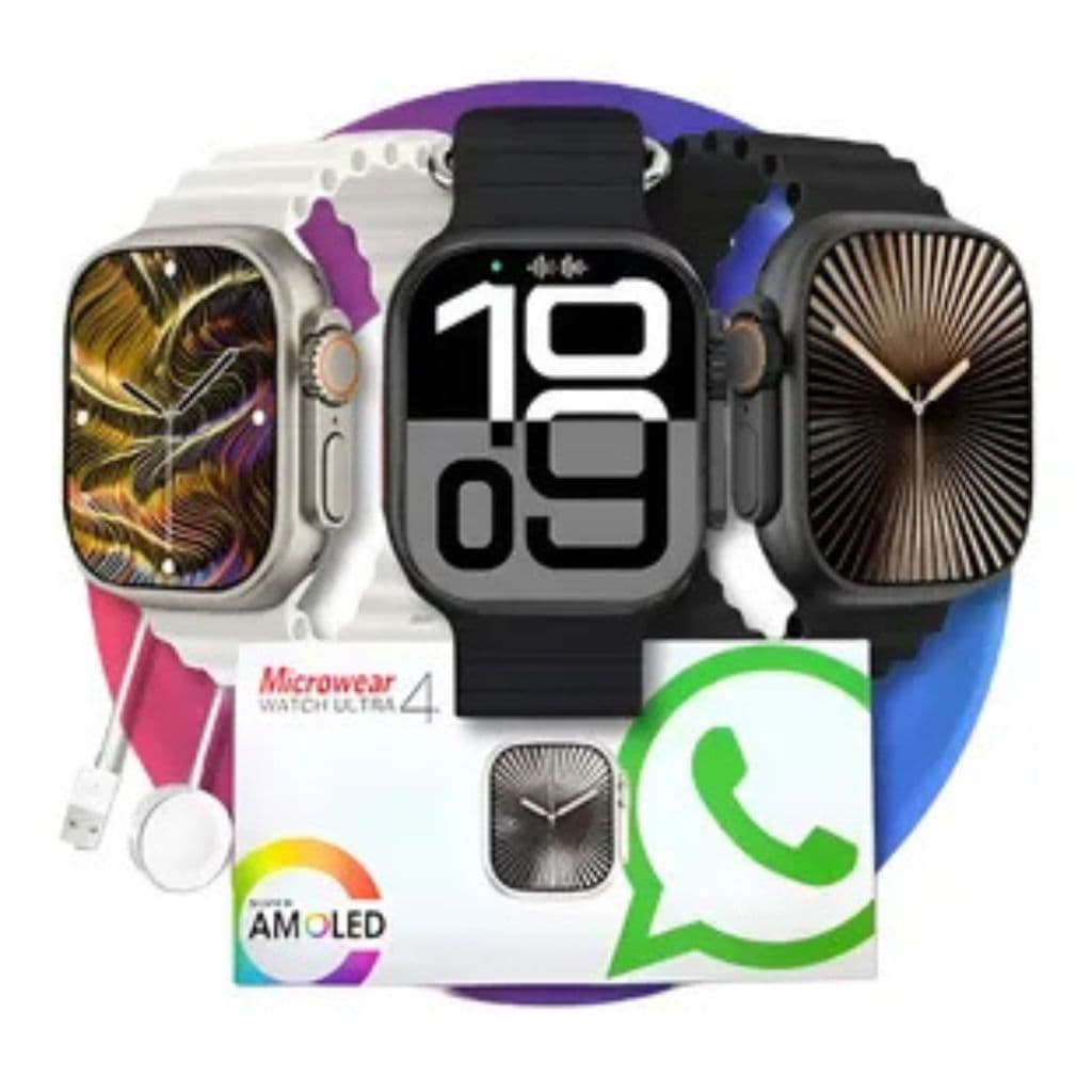 Relogio Inteligente Smartwatch Microwear Watch Ultra 4 Amoled