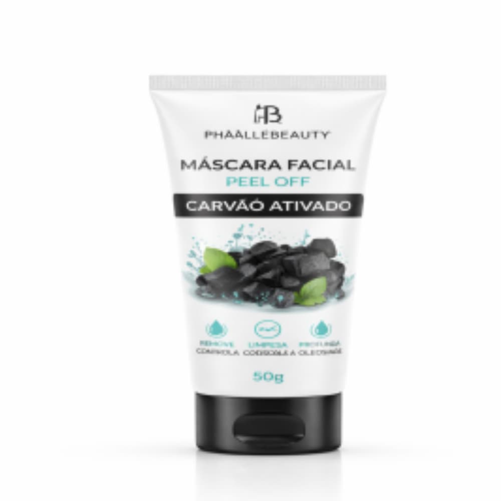 Máscara Facial Carvão Ativado Peel Off Removedor De Cravos Phállebeauty 50g