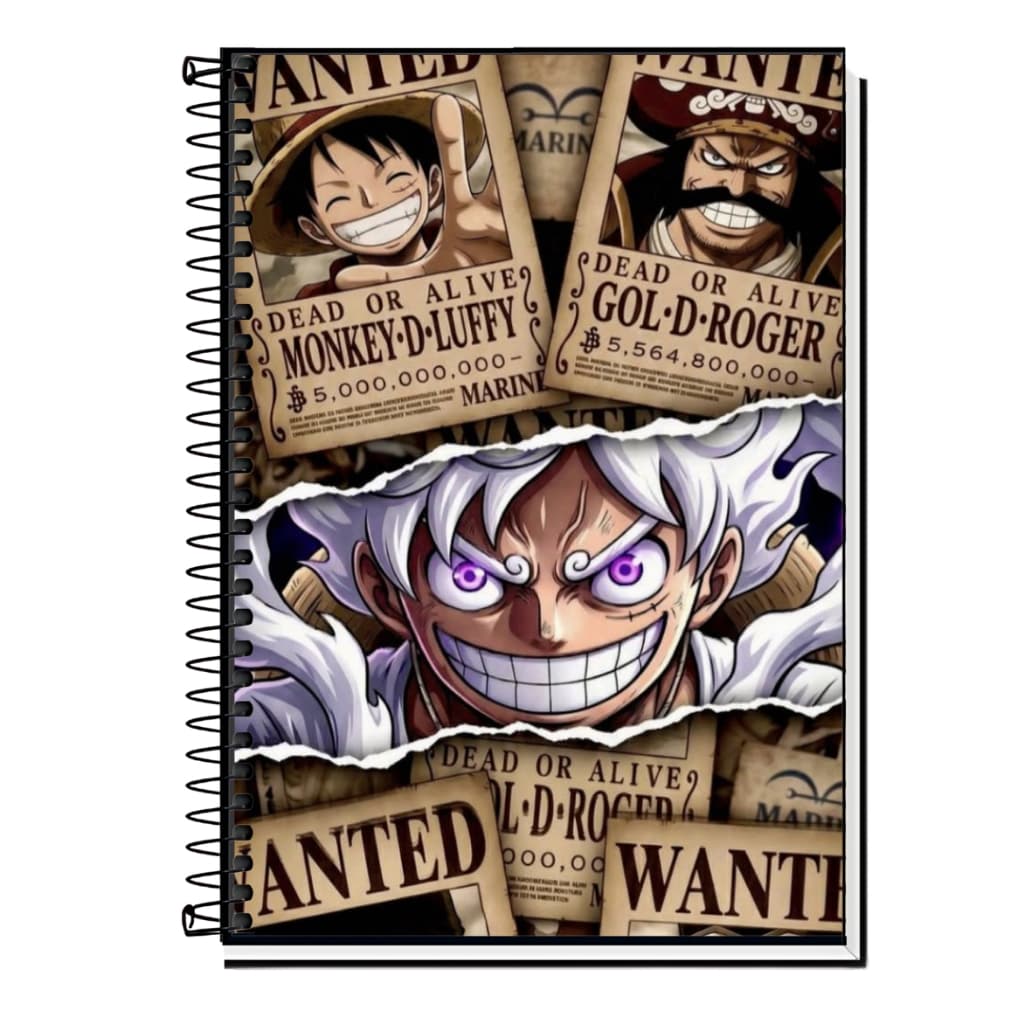 Caderno Personalizado One Piece 2026| Capa Dura |1 a 20 Matérias |Escola, Organização.