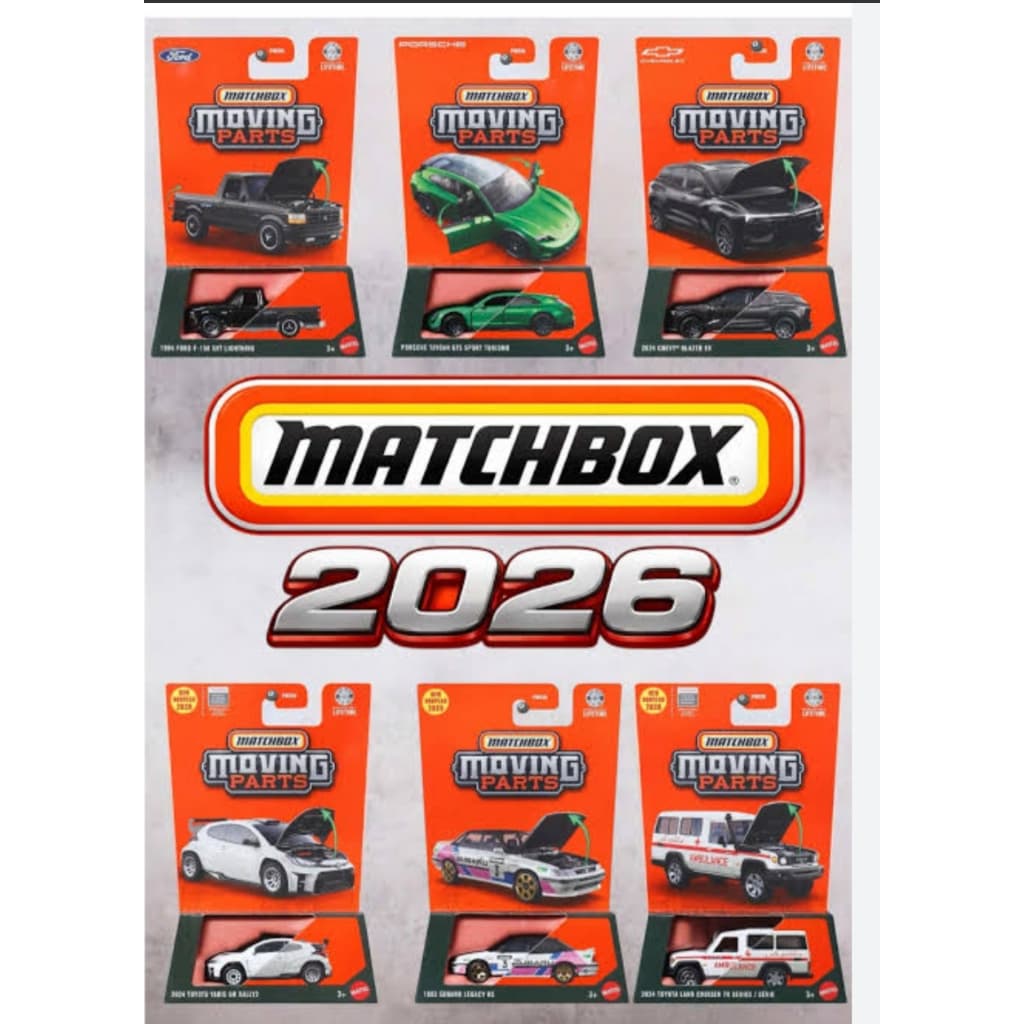 🔥 MATCHBOX MOVING PARTS 2026 – LINHA COM PARTES MÓVEIS 🔥