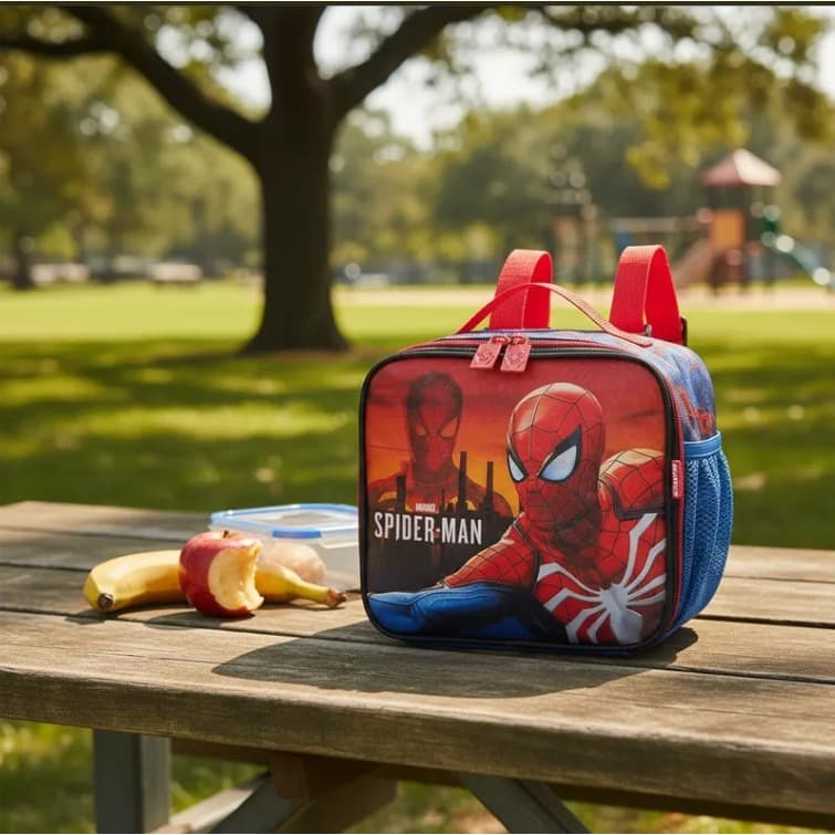 Lancheira Térmica Homem Aranha Escolar Infantil Marvel Envio Rápido
