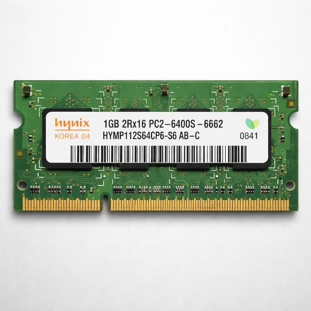 Memória RAM Original Hynix 1 GB DDR2 PC2-6400S 800 MHz SODIMM HYMP112S64CP6-S6 para Notebook Laptop All-In-One PC
