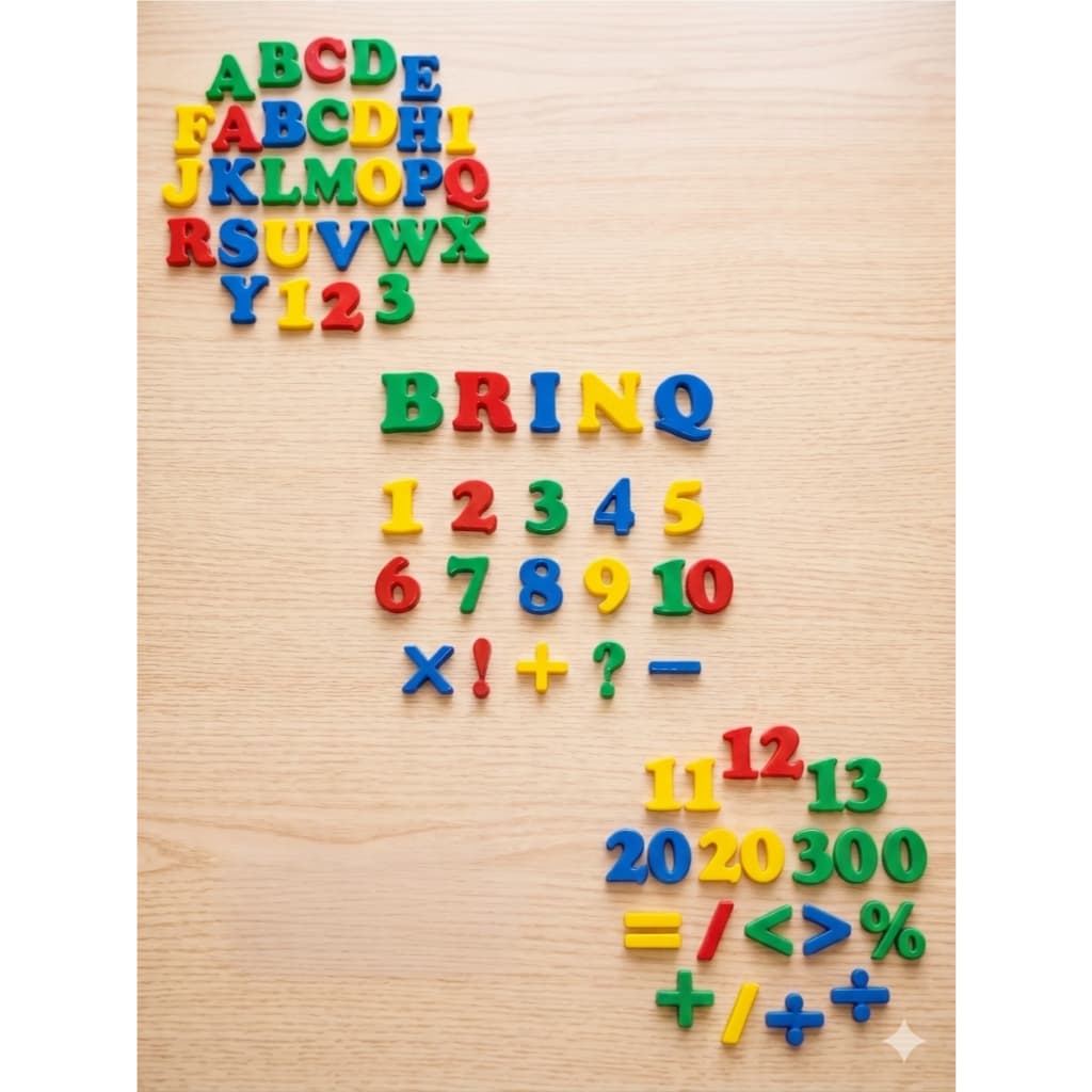 Kit 8 Alfabetos + Kit 8 Numeros Se Divertir Com 480 Peças Coloridas