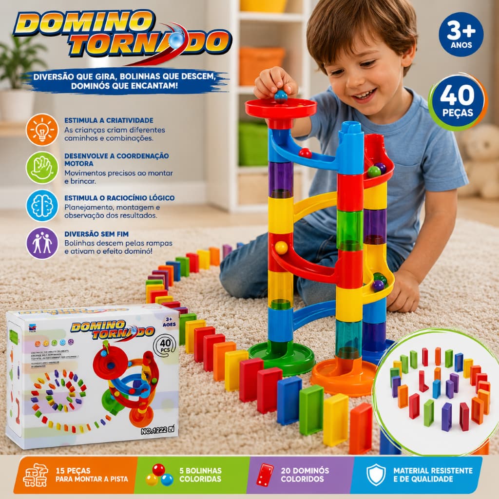 Brinquedo Labirinto Tornado Pista Multicolorido Educativo Infantil Diversao Interativa
