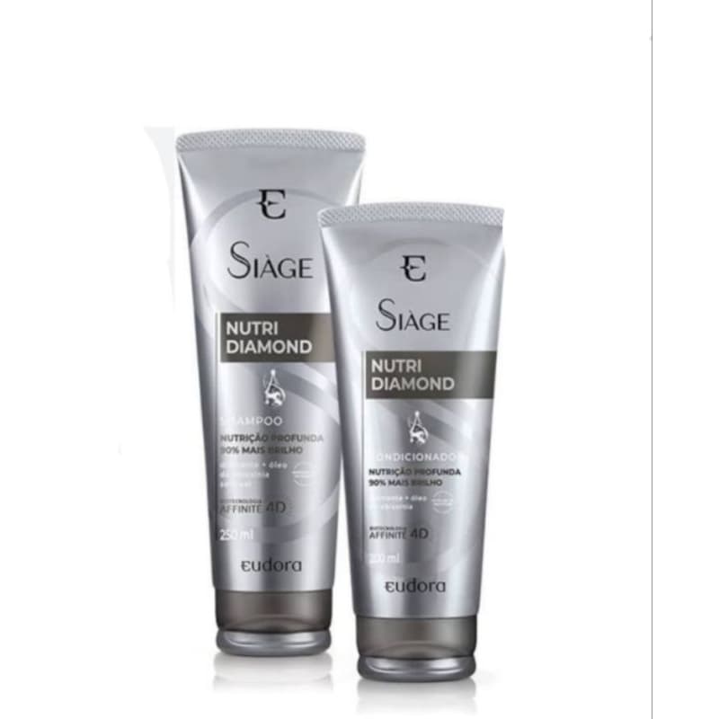 NUTRI DIAMOND EUDORA LANÇAMENTO SHAMPOO CONDICIONADOR MASCARA OLEO REPARADOR BLINDAGEM