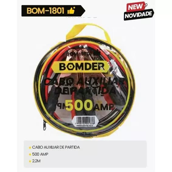 Cabo Chupeta Cabo Auxiliar de Partida 8mm Transmissão 800 Amp 500 Amp Carro Caminhão moto Barco Bateria BOMDER