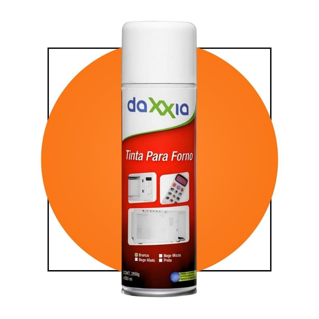 Tinta para Micro-ondas Daxxía Alta Temperatura Interna Branca Preta Spray Reparo Esmalte