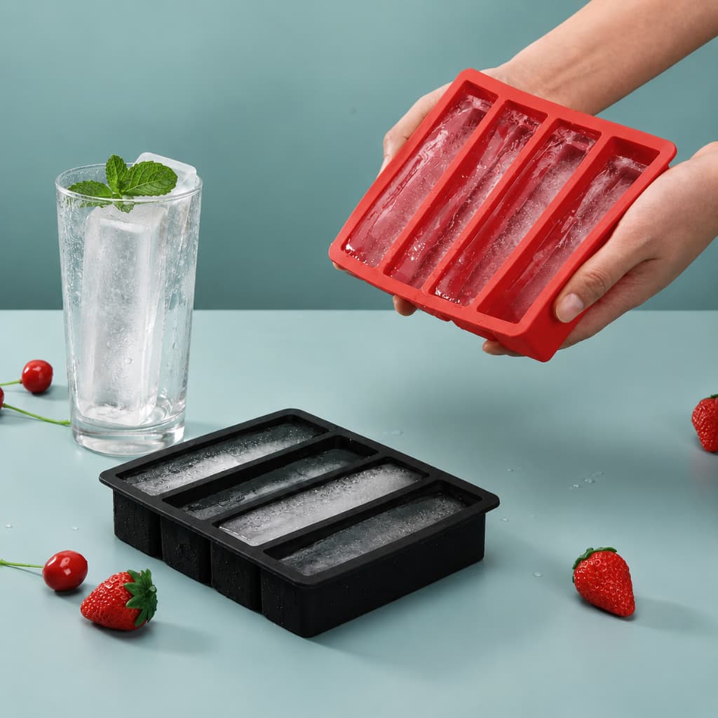 Forma de silicone para gelo chocolate  barra grande molde