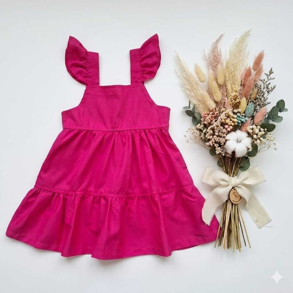 Vestido pink rosa Infantil Menina Festa Luxo Casamento Criança Verão