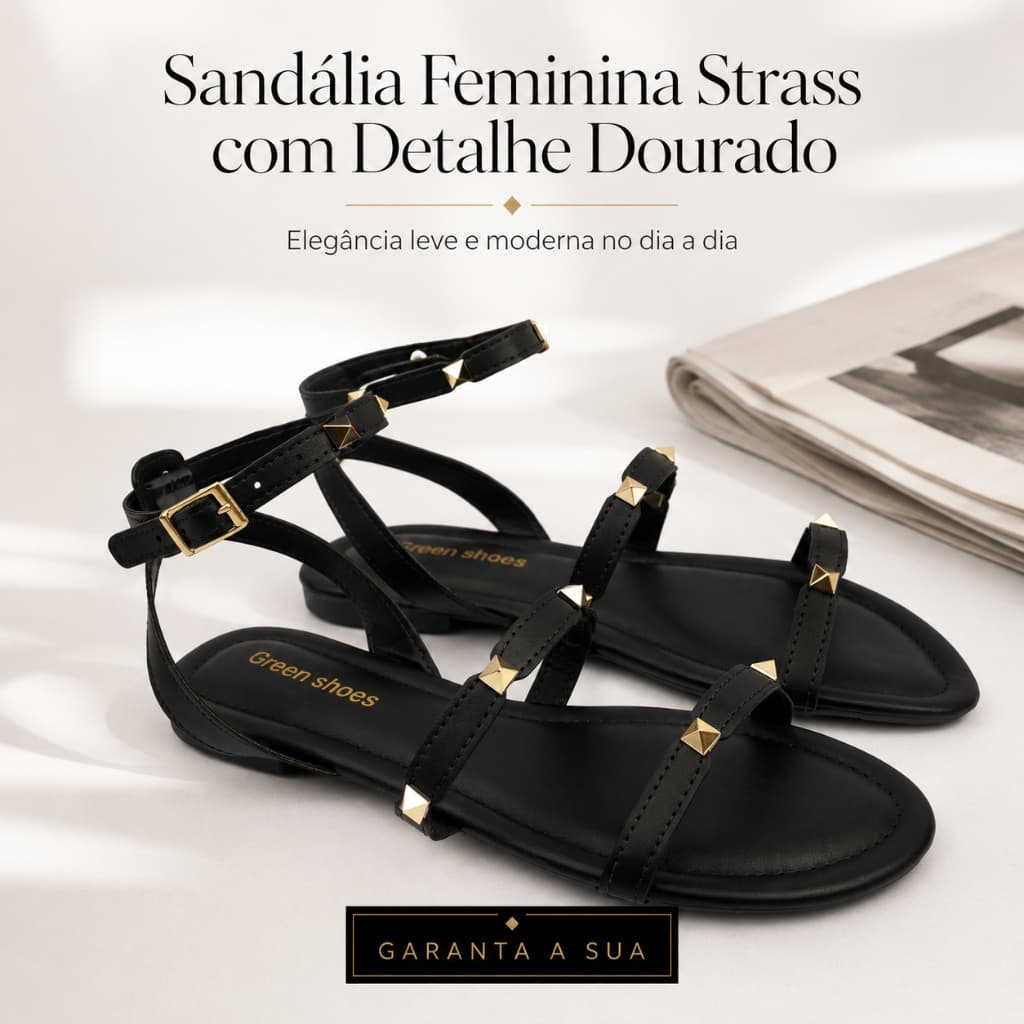 Rasteirinha Branca Feminina Básica | Sandália Segura e Elegante Para Sair Do 34 ao 39 | COMRPE AGORA