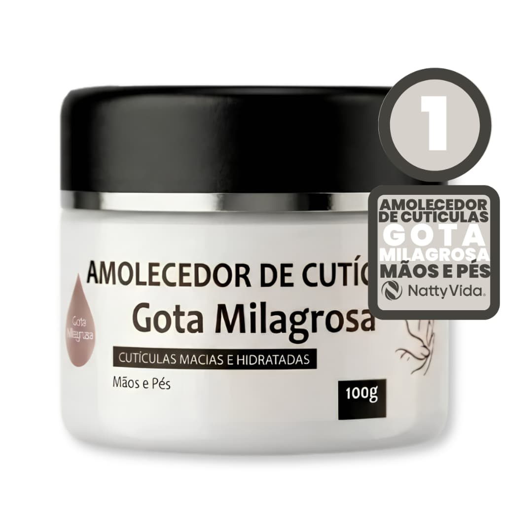 Amolecedor de Cutículas Gota Milagrosa Natty Vida Mãos e Pés 100g