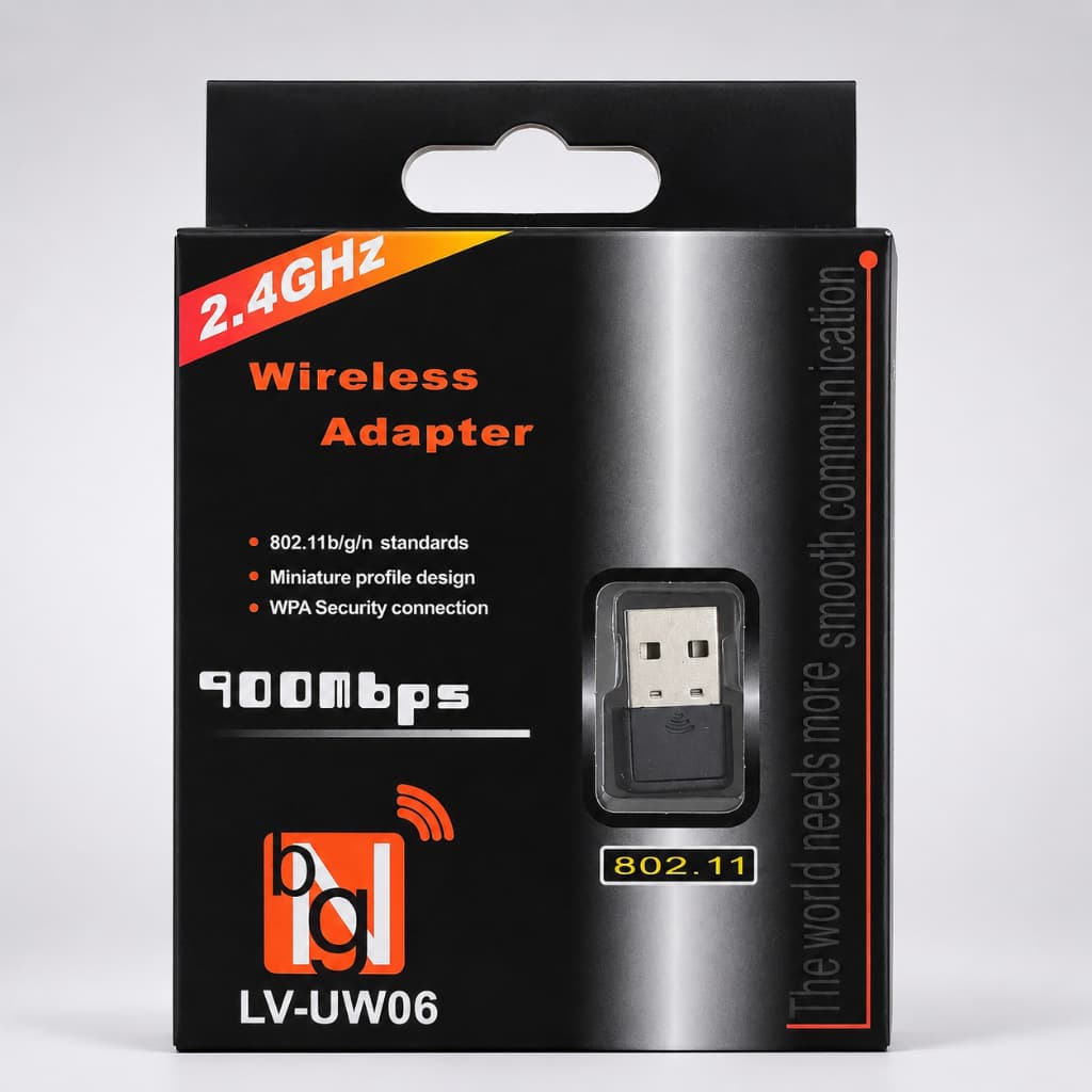 Adaptador Wireless Usb 2.4ghz 900mbps Lv-uw06 Wi-fi