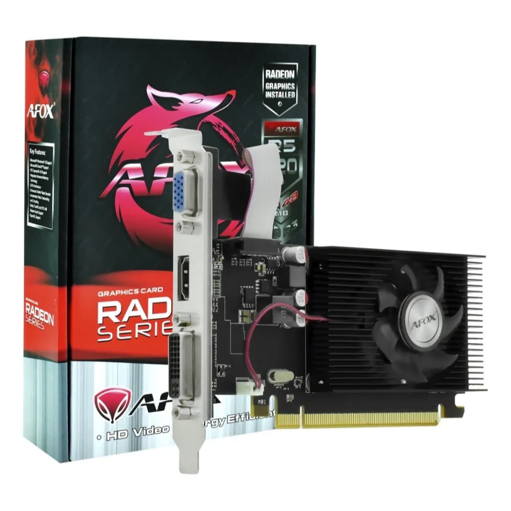 Placa de Vídeo Amd Radeon Afox R5 220 2048 Mb