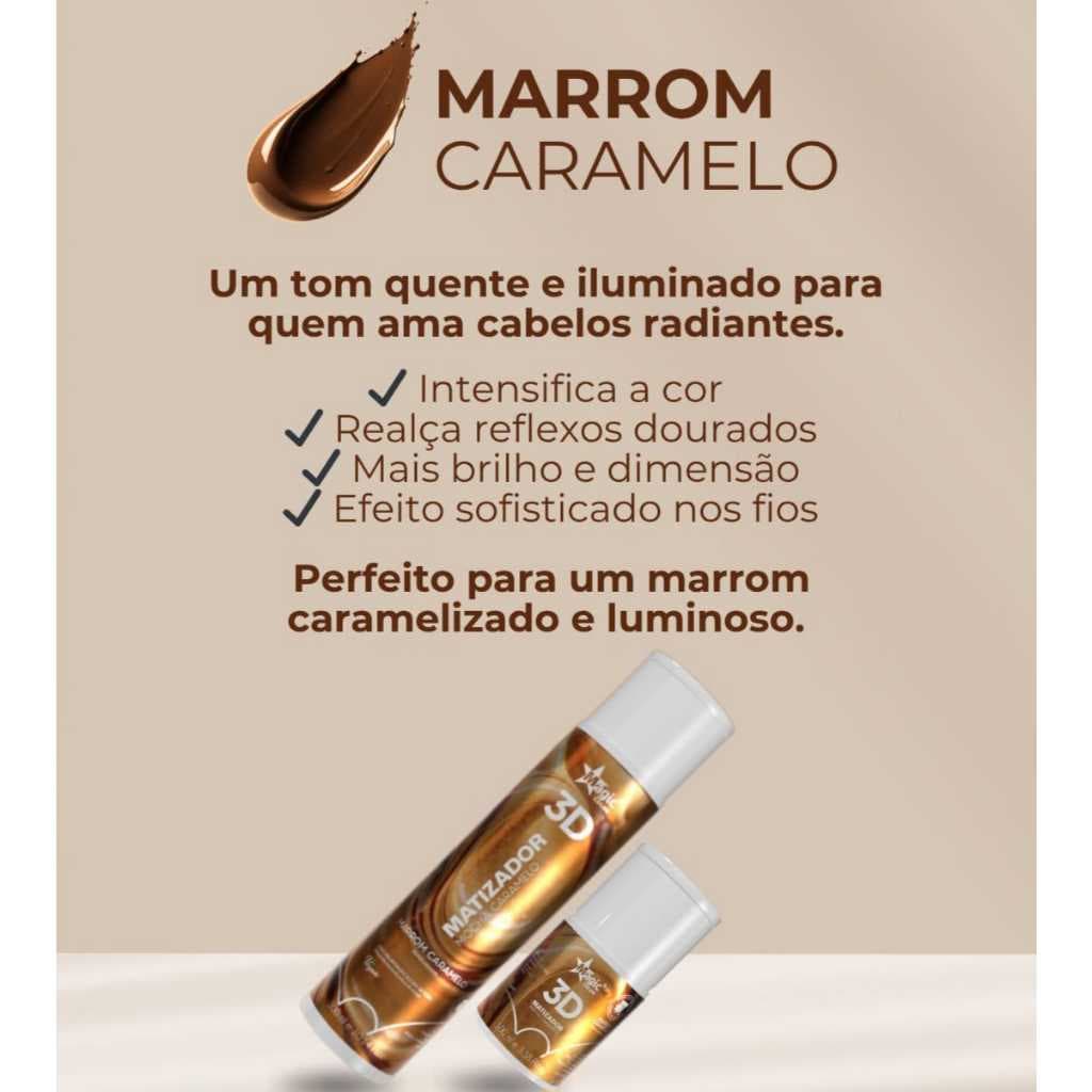 Magic Color 3D Matizador Mocha Marrom Caramelo 100ml/300ml - Escolha o Seu Tamanho