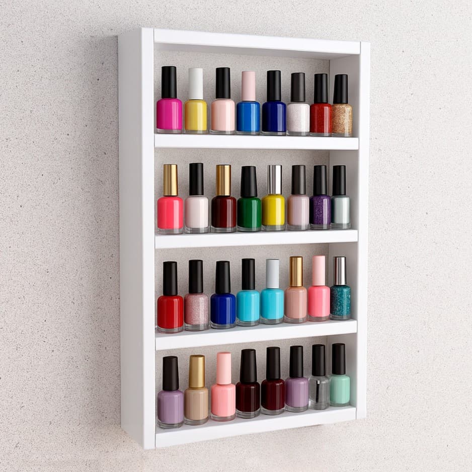 Nicho Organizador de Esmaltes Profissional Para Nail Designer - Expositor para Manicure Salão Beleza