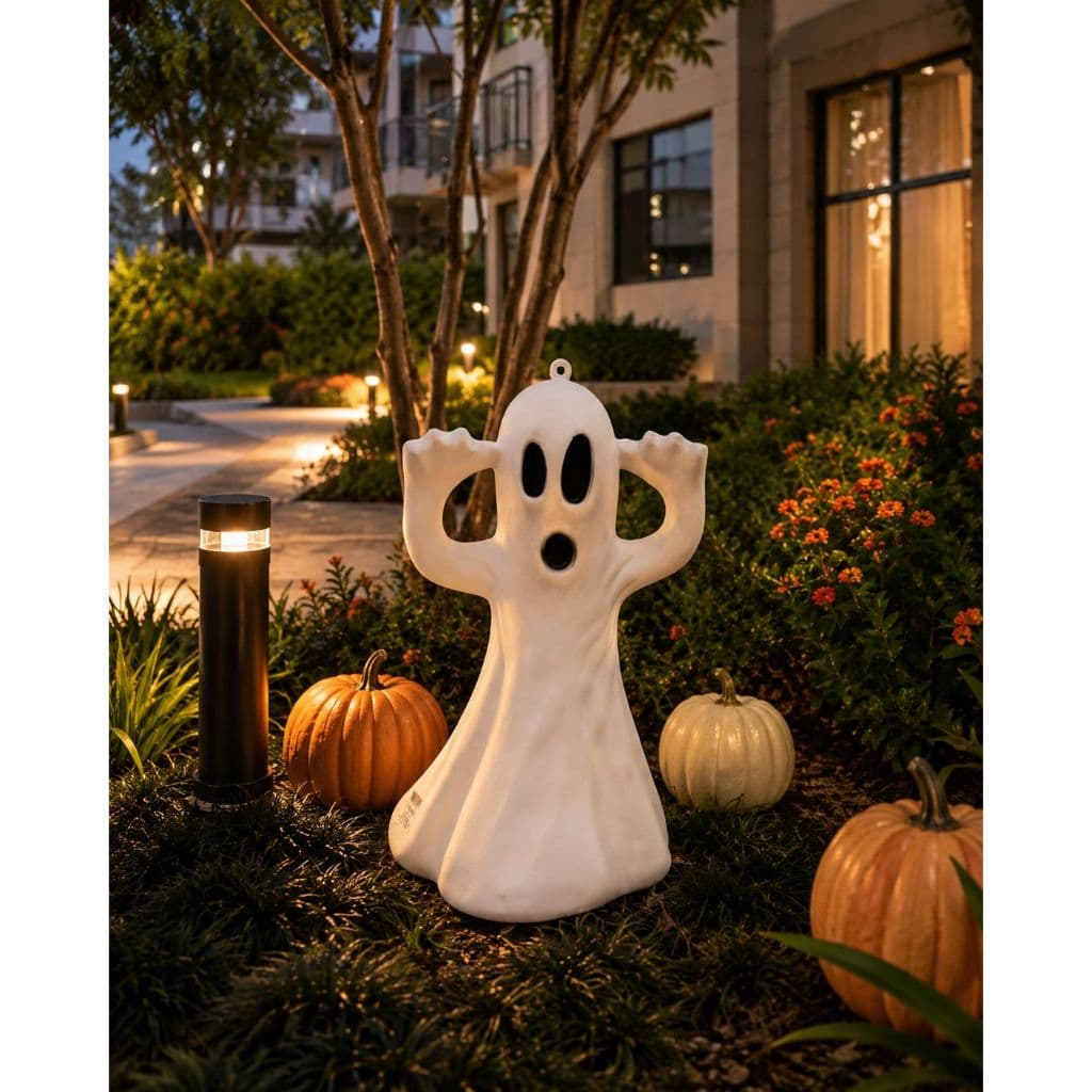 Fantasma de Plástico 40cm Decoração Terror Halloween Cosplay