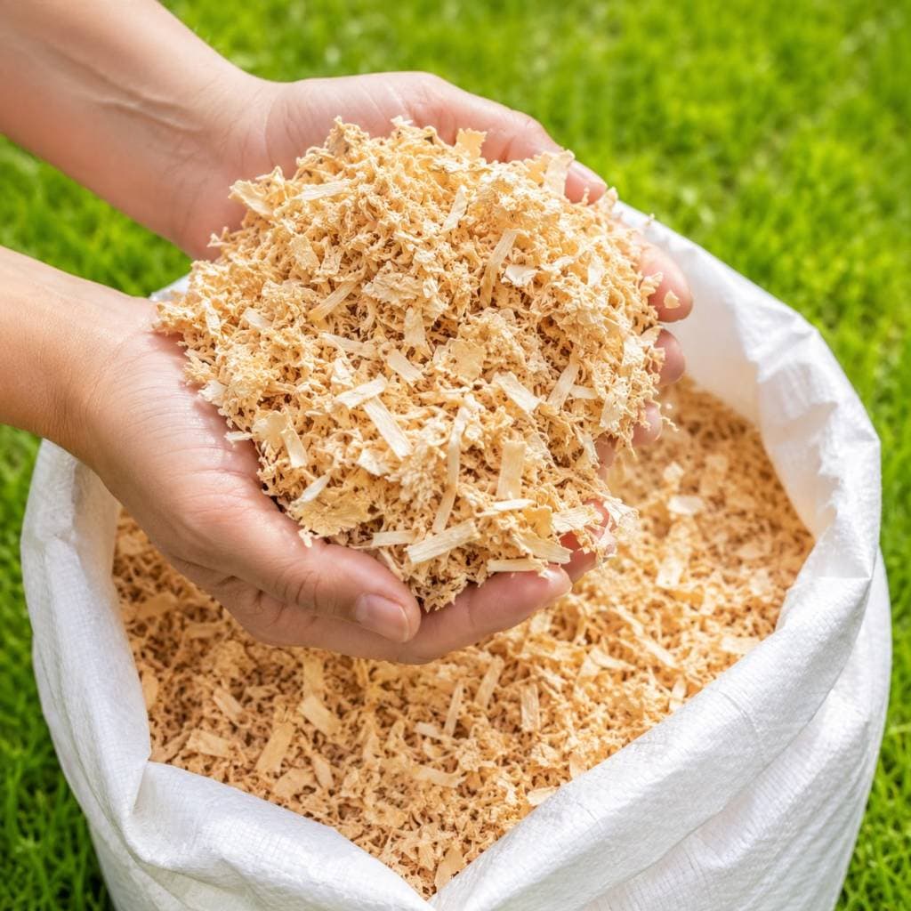 Serragem Natural Pura 70g para Adubação de Plantas, Cama de Animais e Compostagem