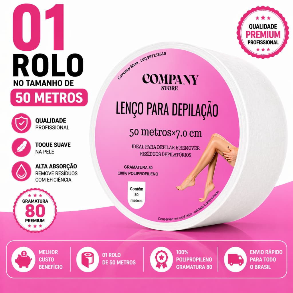 TNT PARA DEPILACAO, LENCO PARA DEPILACAO, PAPEL DEPILATORIO, DEPILACAO, CERA