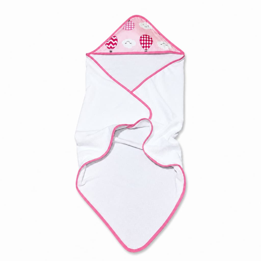 Toalha De Banho Bebê Com Capuz Felpudo Recém Nascido Estampada Enxoval Menino Menina