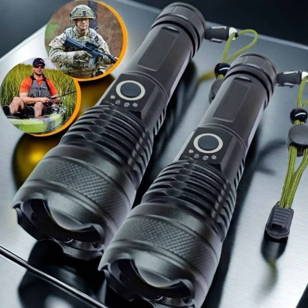 Kit de lanterna tática T9 P50 Super - Mini lanterna, a lanterna mais potente do mundo - perfeita para fazendas, camping