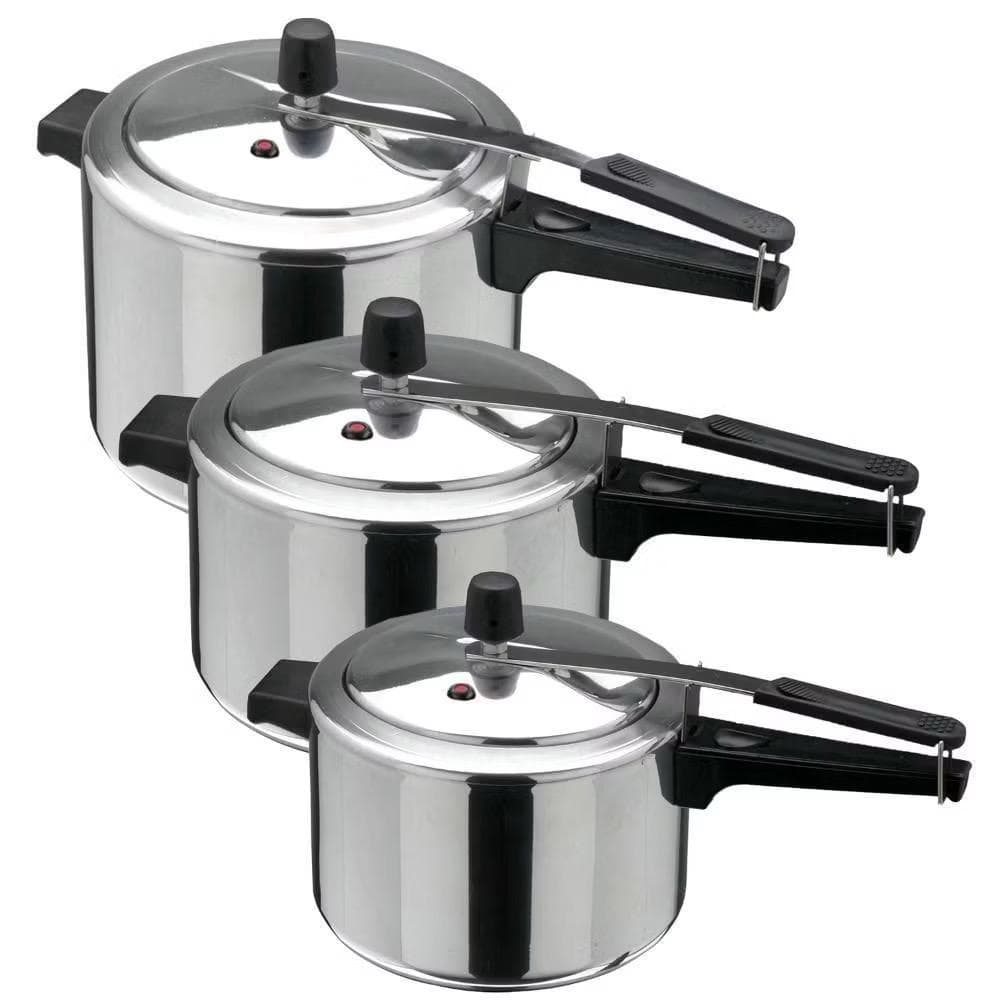 KIT 3 PANELAS ALUMINIO POLIDO ASJ ( 3 LITROS / 4,5 LITROS / 7 LITROS )