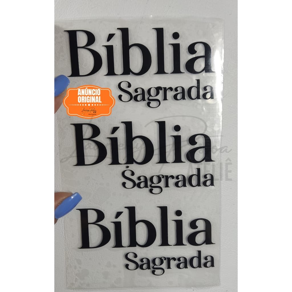 Adesivo termocolante - Biblía Sagrada  (Filme de recorte)