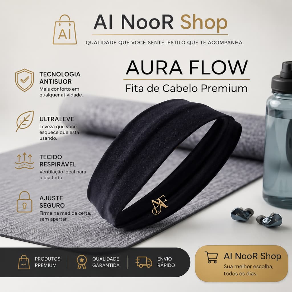 Faixa de Cabelo em Malha Elástica