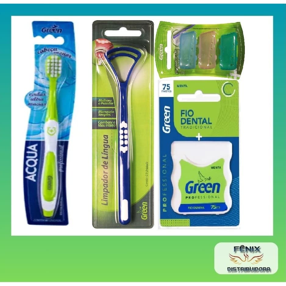 ESCOVA DE DENTE GREEN ORIGINAL MODELO ACQUA, EXTRA MACIA PARA GENGIVA SENSIVEL