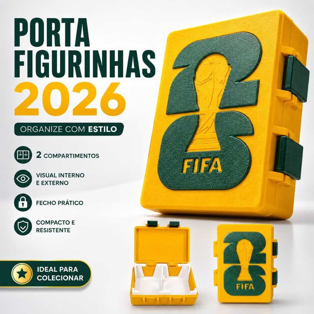 Porta Figurinhas Copa 2026 Personalizado Com Nome Premium Organizador De Figurinhas