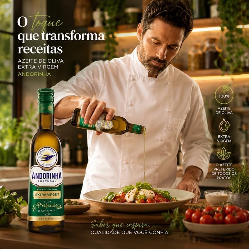 Azeite de Oliva Extra Virgem Vidro de 500ml