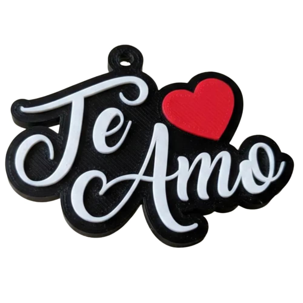 Chaveiro Te Amo Minialista Romântico Presente Namorados Personalizado